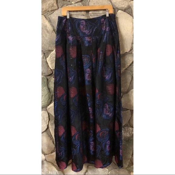 Sachin and Babi Noir imperial jacquard skirt sz 12 - Picture 3 of 4